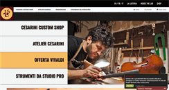 Desktop Screenshot of liuteriacesarini.com